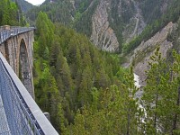 Wiesener Viadukt der RhB, gebaut 1906 - 1909