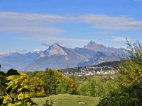 Ussicht uf Churfirsten, Gonzen, Alvier und Fläscherberg